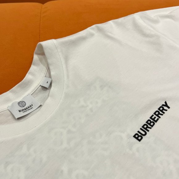 BURBERRY TB MONOGRAM T-SHIRT IN WHITE - Picture 3 of 6